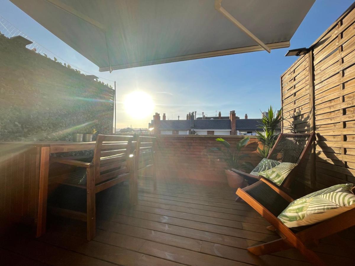 Barcelona Penthouse Private Terrace Sustainable Stay Keyless Access Luaran gambar