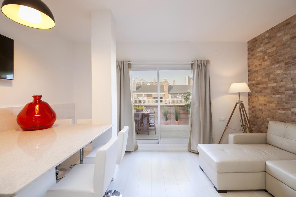 Barcelona Penthouse Private Terrace Sustainable Stay Keyless Access Luaran gambar